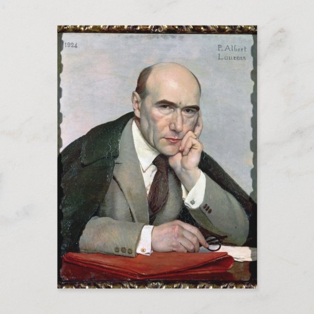 Cartão Postal Retrato de Andre Gide 1924 (Frente)