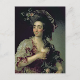 Cartão Postal Retrato de Anna Davia-Bernucci, 1782