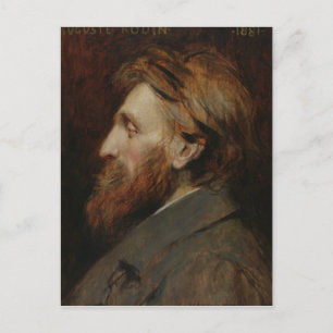 Cartão Postal Retrato de Auguste Rodin 1881