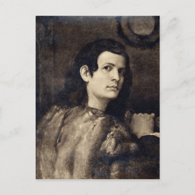 Cartão Postal Retrato de auto 2 (Frente)