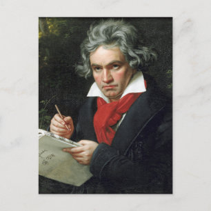 Cartão Postal Retrato de Beethoven por Joseph Karl Stieler