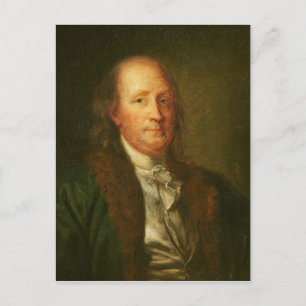 Cartão Postal Retrato de Benjamin Franklin