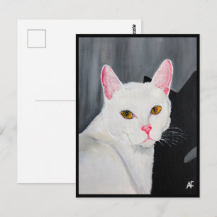 Cartão Postal Retrato de Blanca Pintura de Alfred Fox