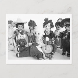 Cartão Postal Retrato de Boneca - Amigos