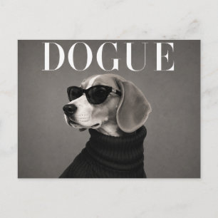 Cartão Postal Retrato de Cachorro Beagle de Luxo
