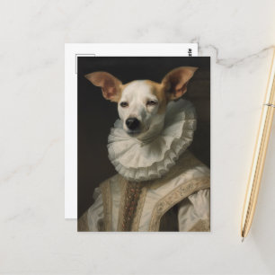 Cartão Postal Retrato de Cão Histórico