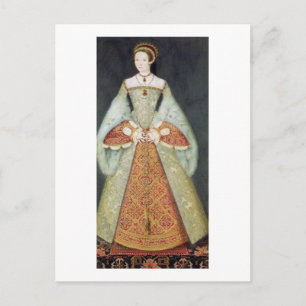 Cartão Postal Retrato de Catherine Parr (1512-48), 1545 (cor)