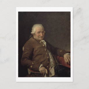 Cartão Postal Retrato de Charles-Pierre Pecoul, 1784 (óleo em ca