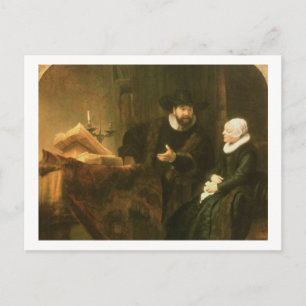 Cartão Postal Retrato de Cornelius Anslo e sua Esposa, 1641 (oi)