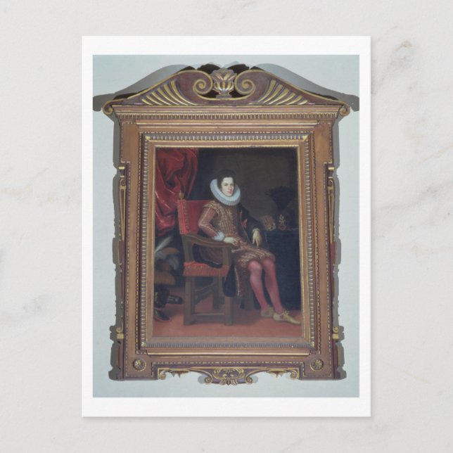 Cartão Postal Retrato de Cosimo II de'Medici (1590-1621) (óleo o (Frente)
