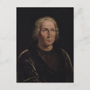 Cartão Postal Retrato de Cristóvão Colombo