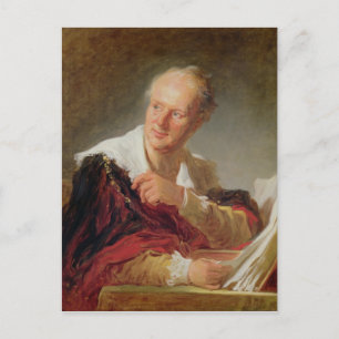 Cartão Postal Retrato de Denis Diderot c.1769