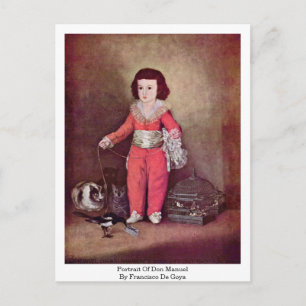 Cartão Postal Retrato de Don Manuel por Francisco de Goya