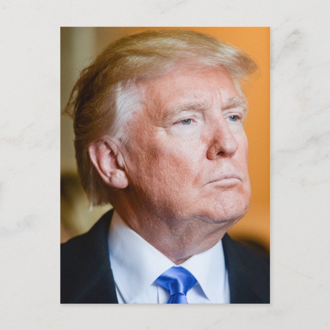 Cartão Postal Retrato de Donald Trump (Frente)