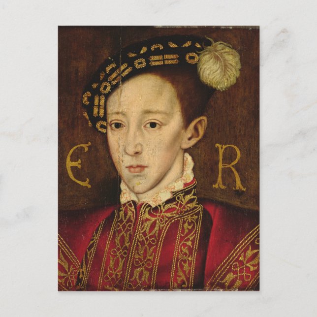 Cartão Postal Retrato de Edward VI (Frente)