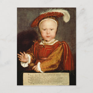 Cartão Postal Retrato de Edward VI quando criança, c.1538