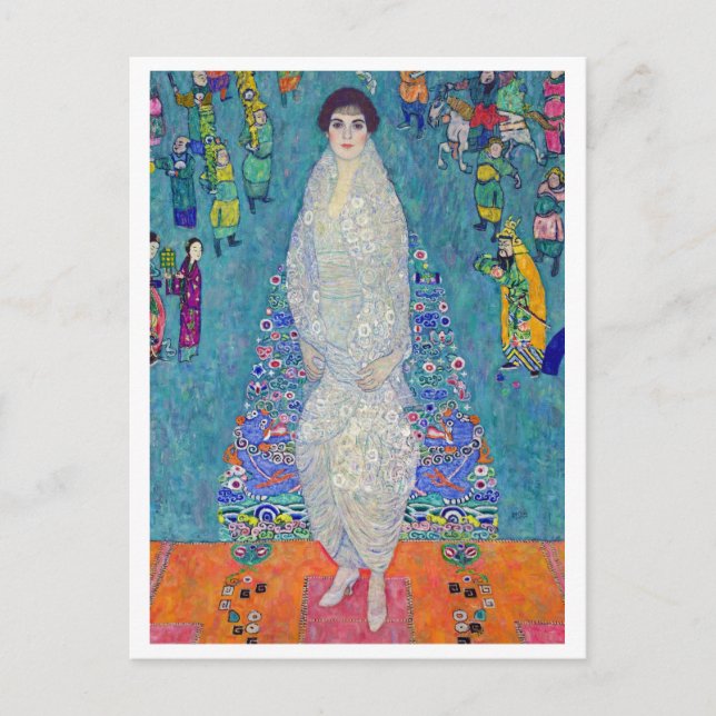 Cartão Postal Retrato de Elisabeth Lederer, Gustav Klimt (Frente)