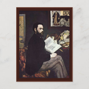 Cartão Postal Retrato De Emile Zola Por Manet Edouard
