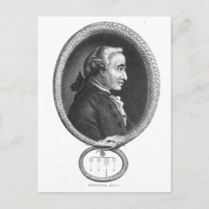 Cartão Postal Retrato de Emmanuel Kant 2