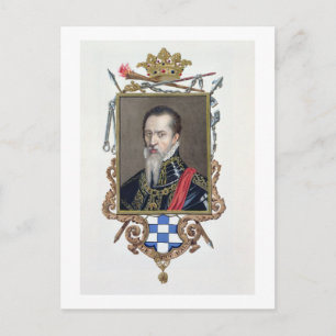 Cartão Postal Retrato de Ferdinand Alvarez de Toledo Duke de Al