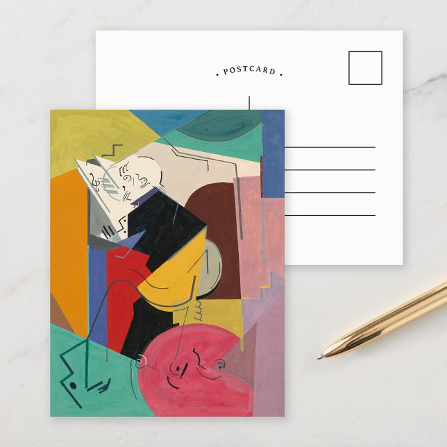 Cartão Postal Retrato de Florent Schmitt | Albert Gleizes (Criador carregado)