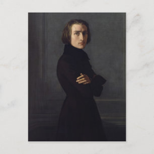 Cartão Postal Retrato de Franz Liszt 1839