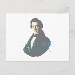 Cartão Postal Retrato de Frédéric Chopin