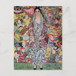 Cartão Postal Retrato de Frederika Maria Beer por Gustav Klimt