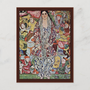 Cartão Postal Retrato De Friederike Maria Beer Por Klimt Gustav