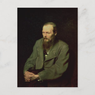 Cartão Postal Retrato de Fyodor Dostoyevsky 1872