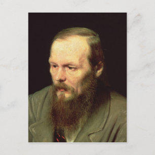Cartão Postal Retrato de Fyodor Dostoyevsky 1872