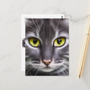 Cartão Postal Retrato de gato maravilhoso