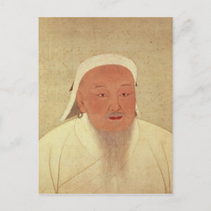 Cartão Postal Retrato de Genghis Khan , Mongol Khan