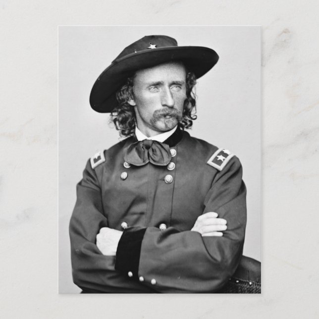 Cartão Postal Retrato de George Armstrong Custer (Frente)