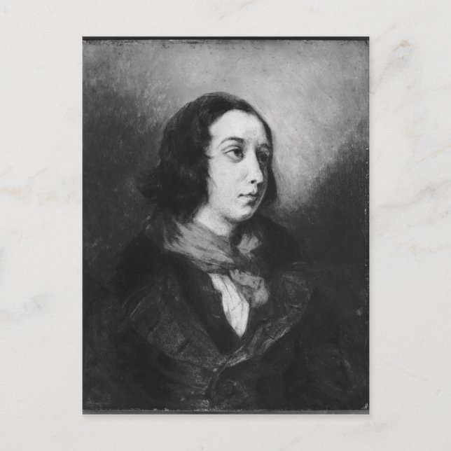 Cartão Postal Retrato de George Sand, 1838 (Frente)