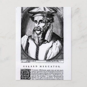 Cartão Postal Retrato de Gerard Mercator