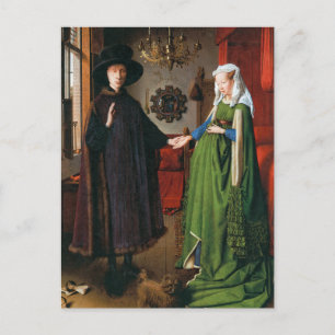 Cartão Postal Retrato de Giovanni Arnolfini e Sua Esposa