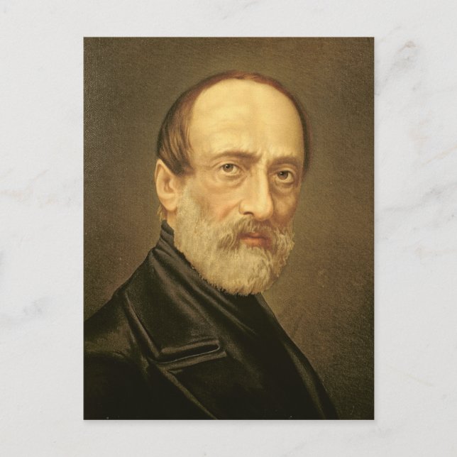 Cartão Postal Retrato de Giuseppe Mazzini (Frente)
