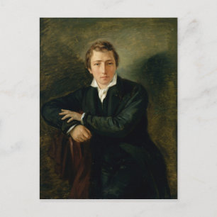 Cartão Postal Retrato de Heinrich Heine 1831