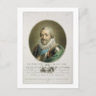 Cartão Postal Retrato de Henri IV, Rei de França e Navarra (