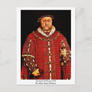 Cartão Postal Retrato De Henry Viii Por Depois De Hans Holbein -