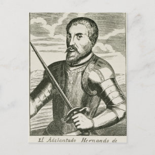 Cartão Postal Retrato de Hernando de Soto