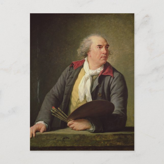 Cartão Postal Retrato de Hubert Robert 1788 (Frente)