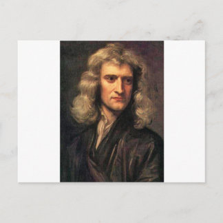 Cartão Postal Retrato de Isaac Newton (1642-1727)