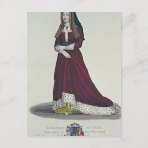 Cartão Postal Retrato de Isabel de York, 1841