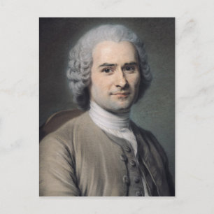 Cartão Postal Retrato de Jean Jacques Rousseau