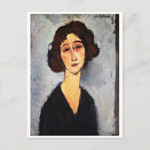 Cartão Postal Retrato de Jeune Femme, Modigliani