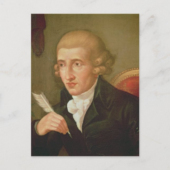 Cartão Postal Retrato de Joseph Haydn (Frente)