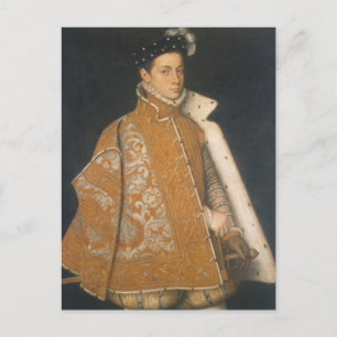 Cartão Postal Retrato de Jovem por Sofonisba Anguissola Po