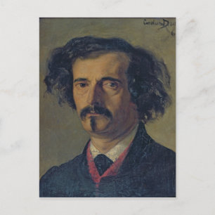 Cartão Postal Retrato de Jules Barbey d'Aurevilly 1860